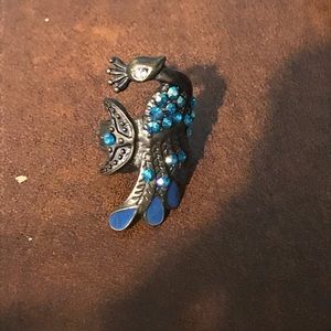 Bronze peacock ring